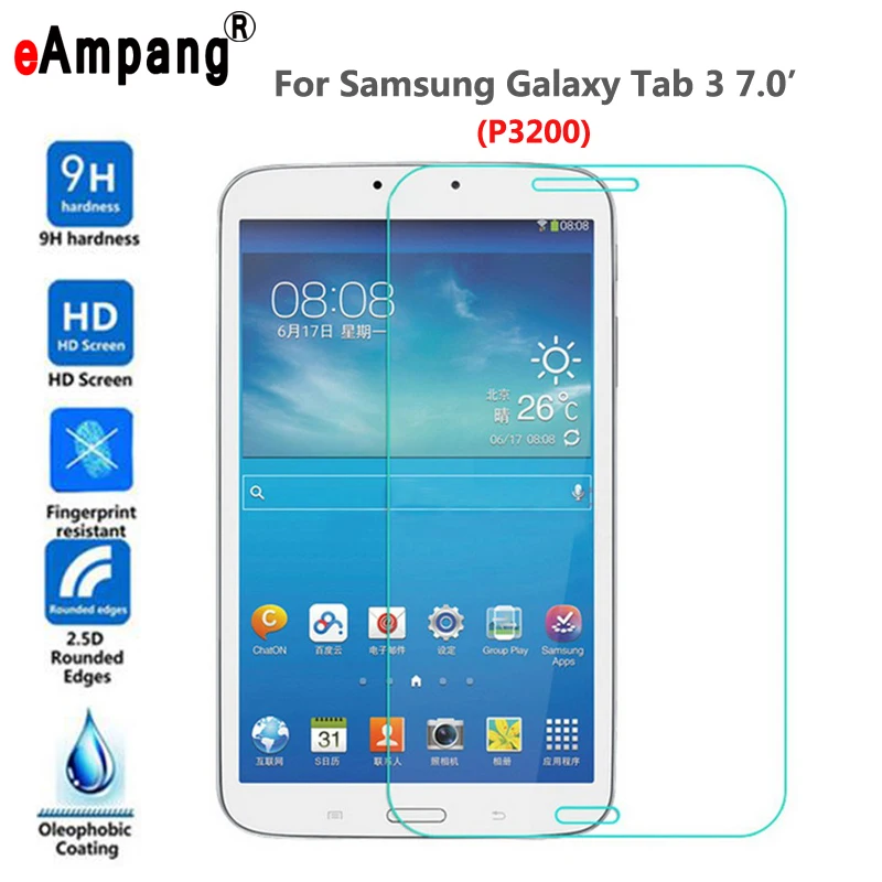 Закаленное стекло для Samsung Galaxy Tab3 Tab 3 7 0 P3200 8 T310 T311 10 1 P5200 Защитная пленка экрана