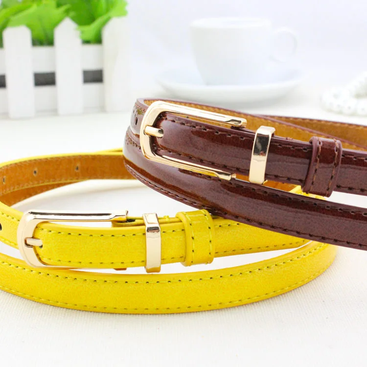 Ремень LITTOX тонкий женский модный дизайнерский пояс из искусственной кожи