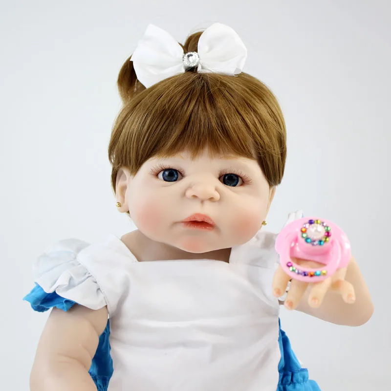 Npkколлекция 22 &quotполный Силиконовый Reborn baby girl 55 см реалистичные Новорожденные