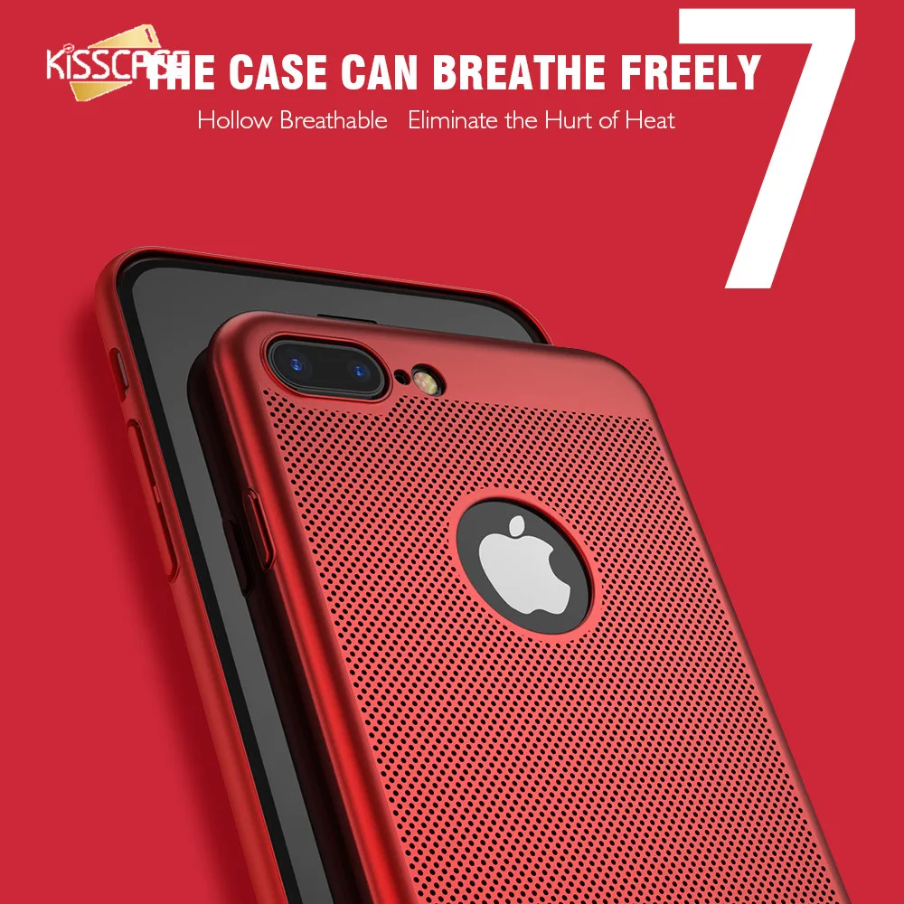 KISSCASE Heat Dissipation Case For iPhone XR XS Max 7 X 8 6 6S Plus Cooling Phone Cases 6s 5S Back Cover |