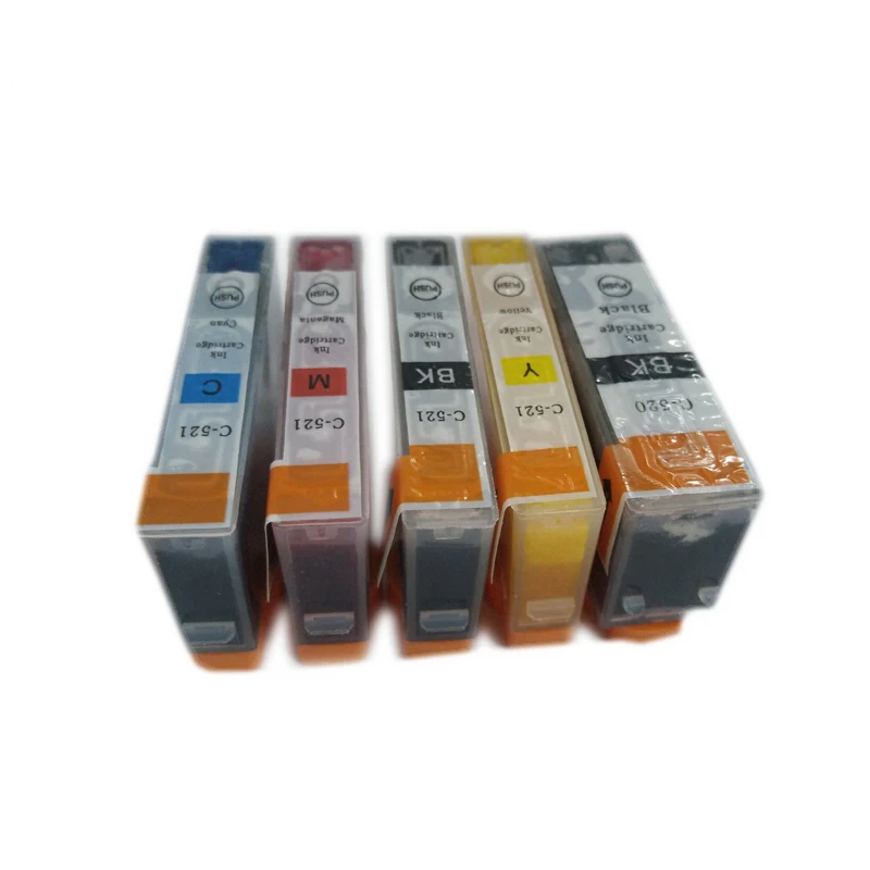Vilaxh 5 шт. планшетофон картридж с чернилами PGI 520 PGI520 для Canon PIXMA MP540 MP550 MP560 MP620 MP630 MP640