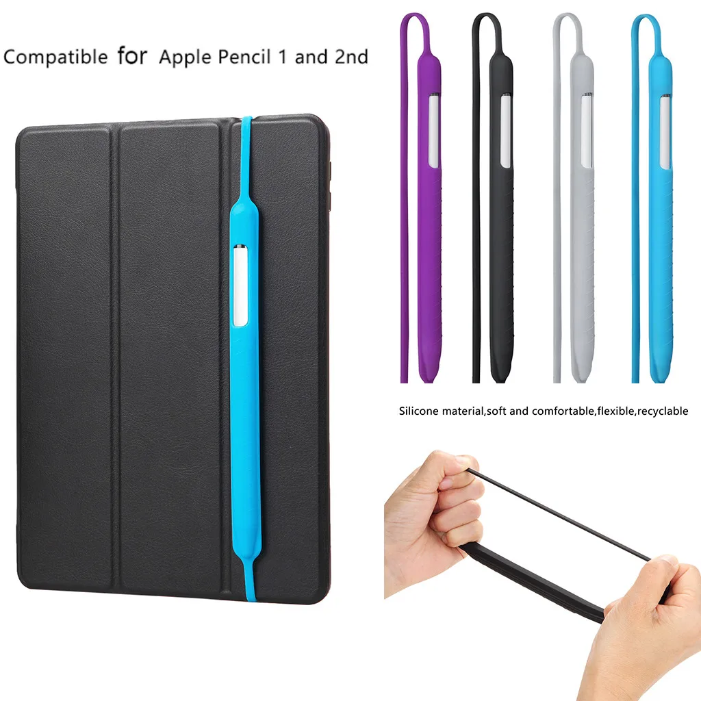 Нескользящий Силиконовый защитный чехол для Apple Pencil 1th &amp 2th(Gen) карандаша