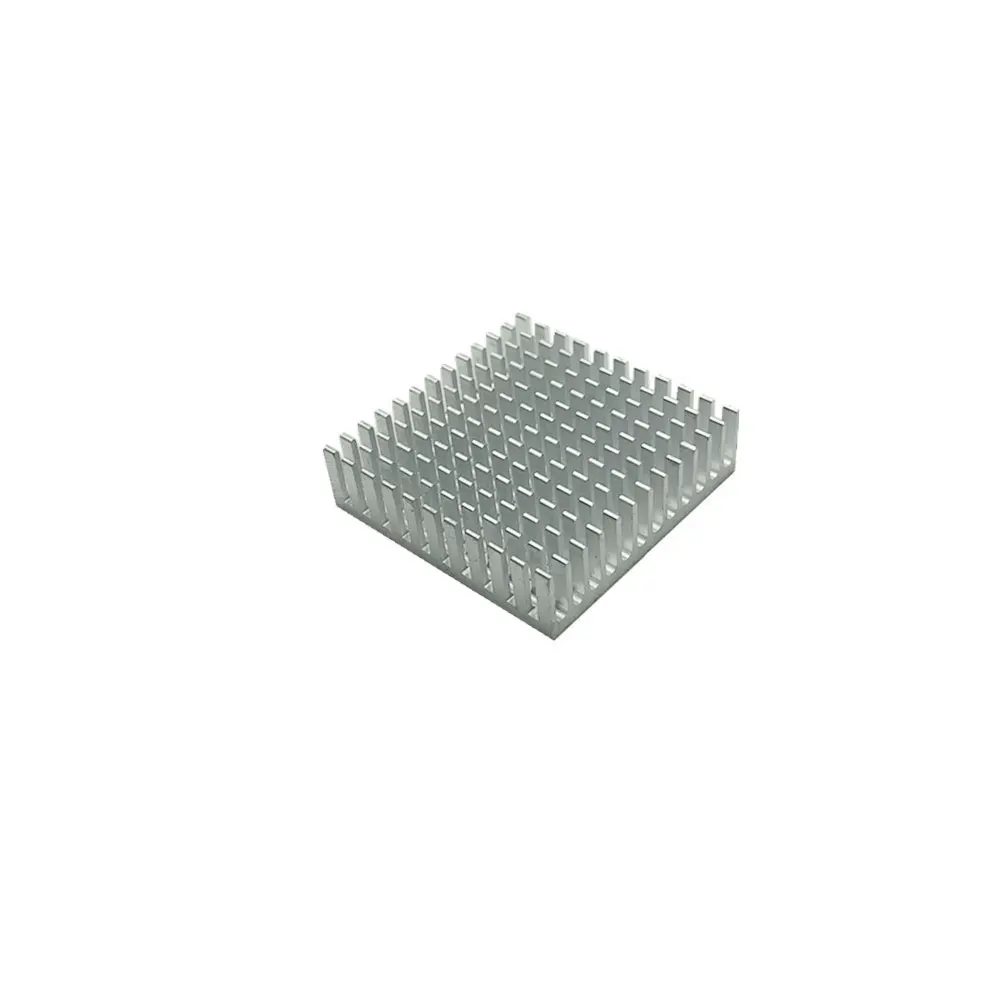 Серебристый 40x40x11 мм теплоотвод с 3 м палкой для NEMA 17 шаговый двигатель 4011 мм красный черный золото, серебро, алюминий теплоотвод - Цвет: Серебристый
