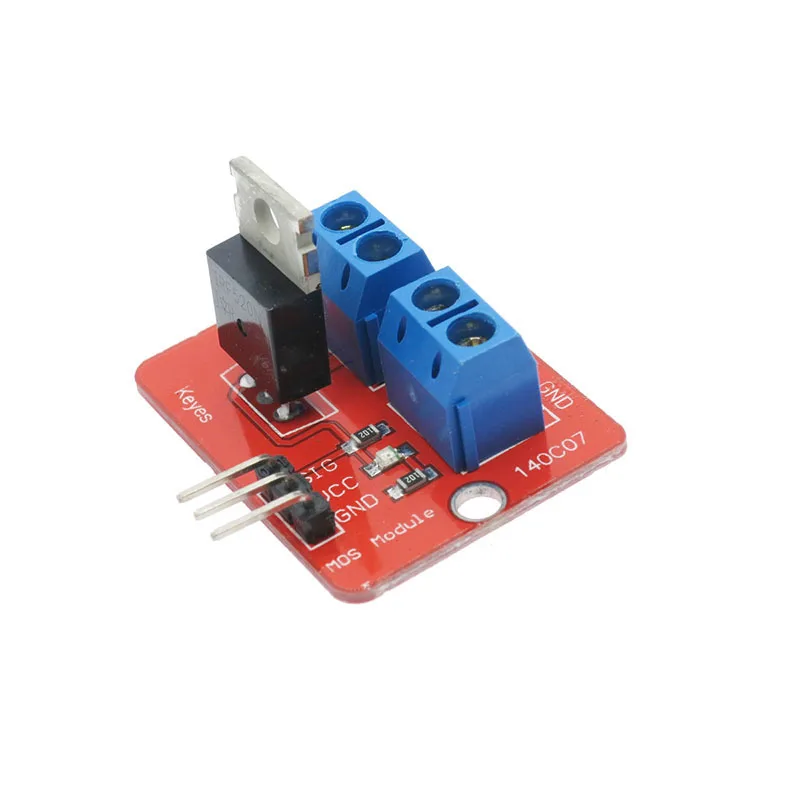 Бесплатная доставка! 5 шт./лот 0 24 В верхняя кнопка Mosfet IRF520 MOS модуль драйвера для