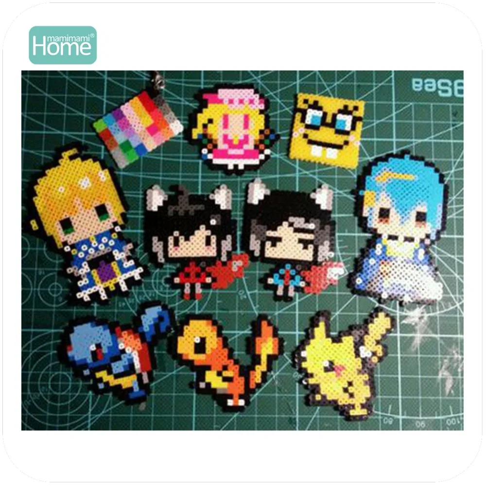MamimamiHome бусины 5000 Perler бусины 5 мм 24 цвета коробка Набор Обучающие Детские Diy игрушки бусины Pegboard гладильная бисерная игрушка для рисования