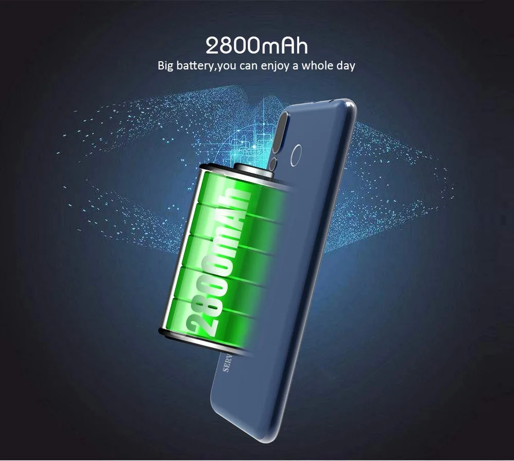 SERVO P20 6 18 &quot18:9 u-вырез дисплей 4G LTE мобильный телефон MTK6739 Android 8 1 отпечатков пальцев