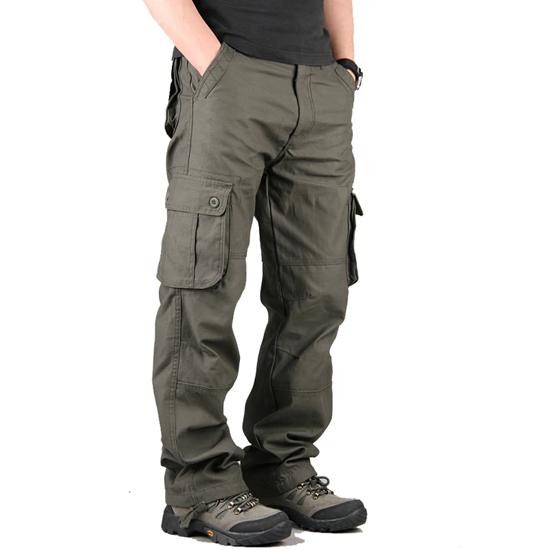 Брюки карго мужские прямые в стиле милитари модные камуфляжные штаны со