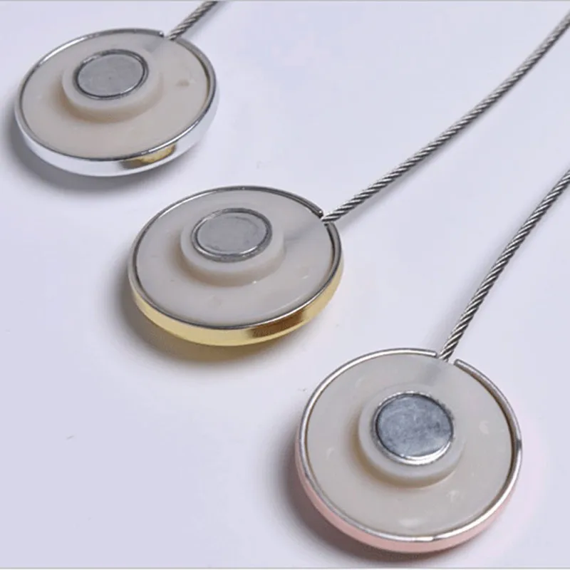 Простой магнит двойная круглая занавеска с бесплатной установкой застежки для