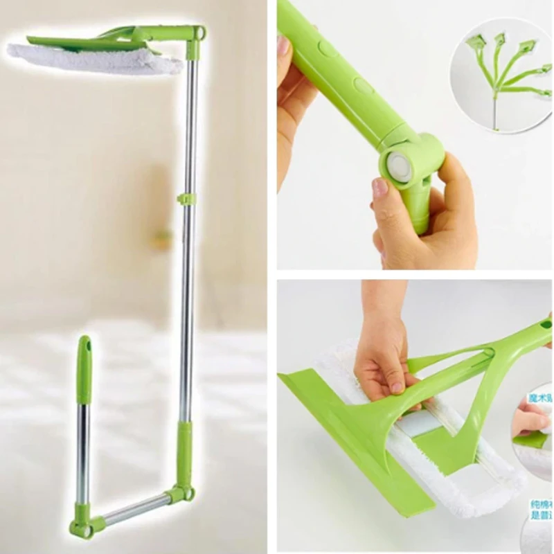 Новая телескопическая Многоуровневая Чистящая губка для стекла Mop, щетка для мытья окон, щетка для пыли, Легкая очистка окон Hobot
