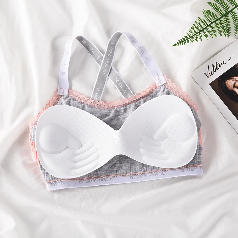 1 Установить Puberty молодой девушки обучения Bras студенческий спортивный жилет