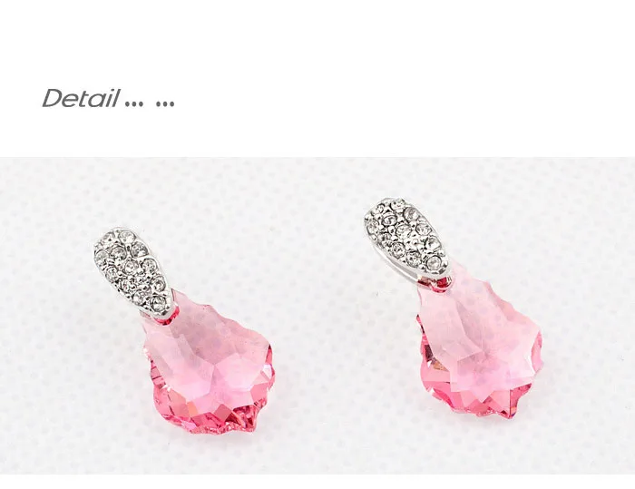 2016 ГУВИВИ Кристальные серьги-шпильки Круглый дизайн Модные индийские украшения Женщины Большие ES0150.