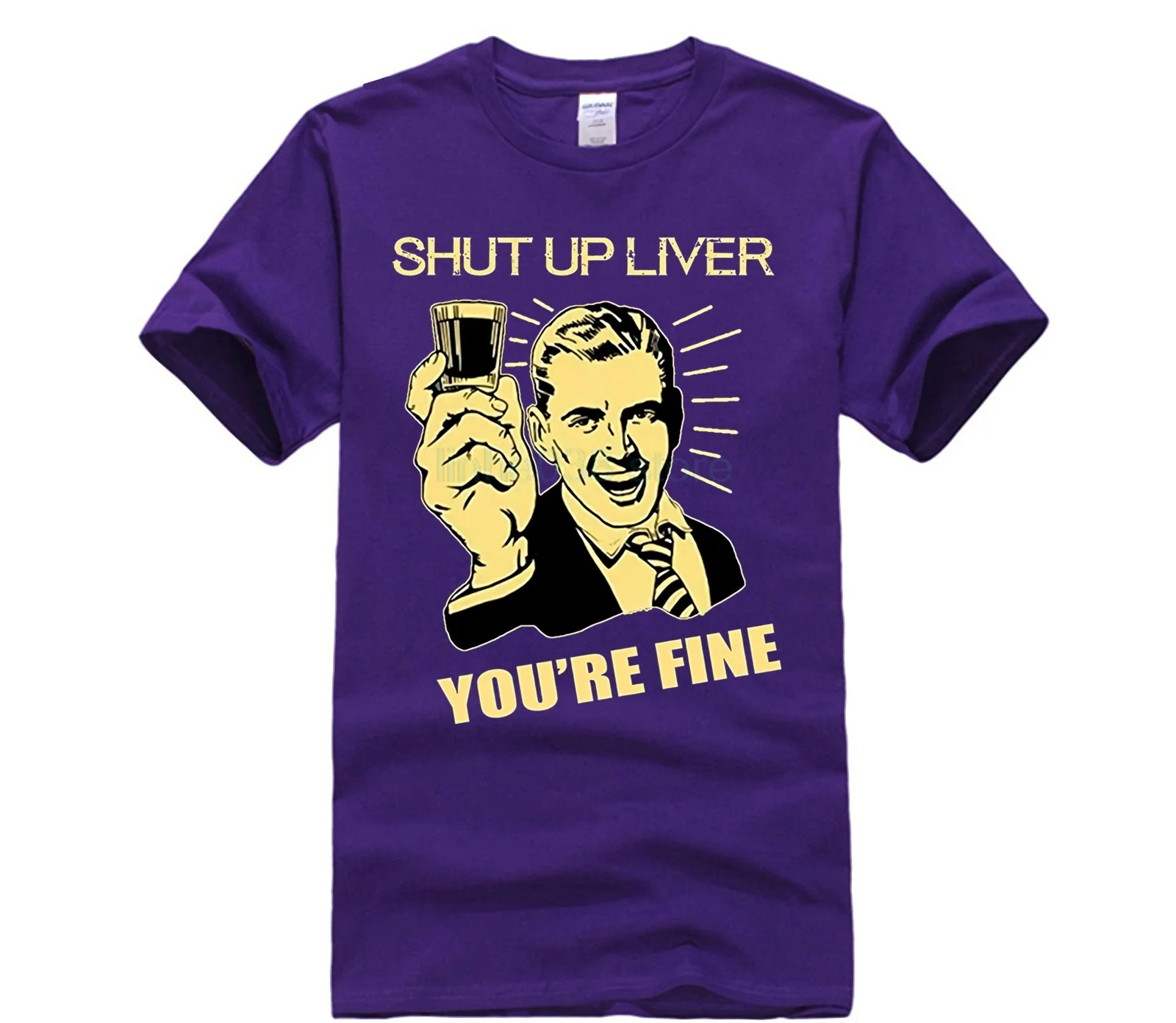 Shut Up Liver Youre тонкая забавная Алкогольная футболка на заказ с коротким рукавом