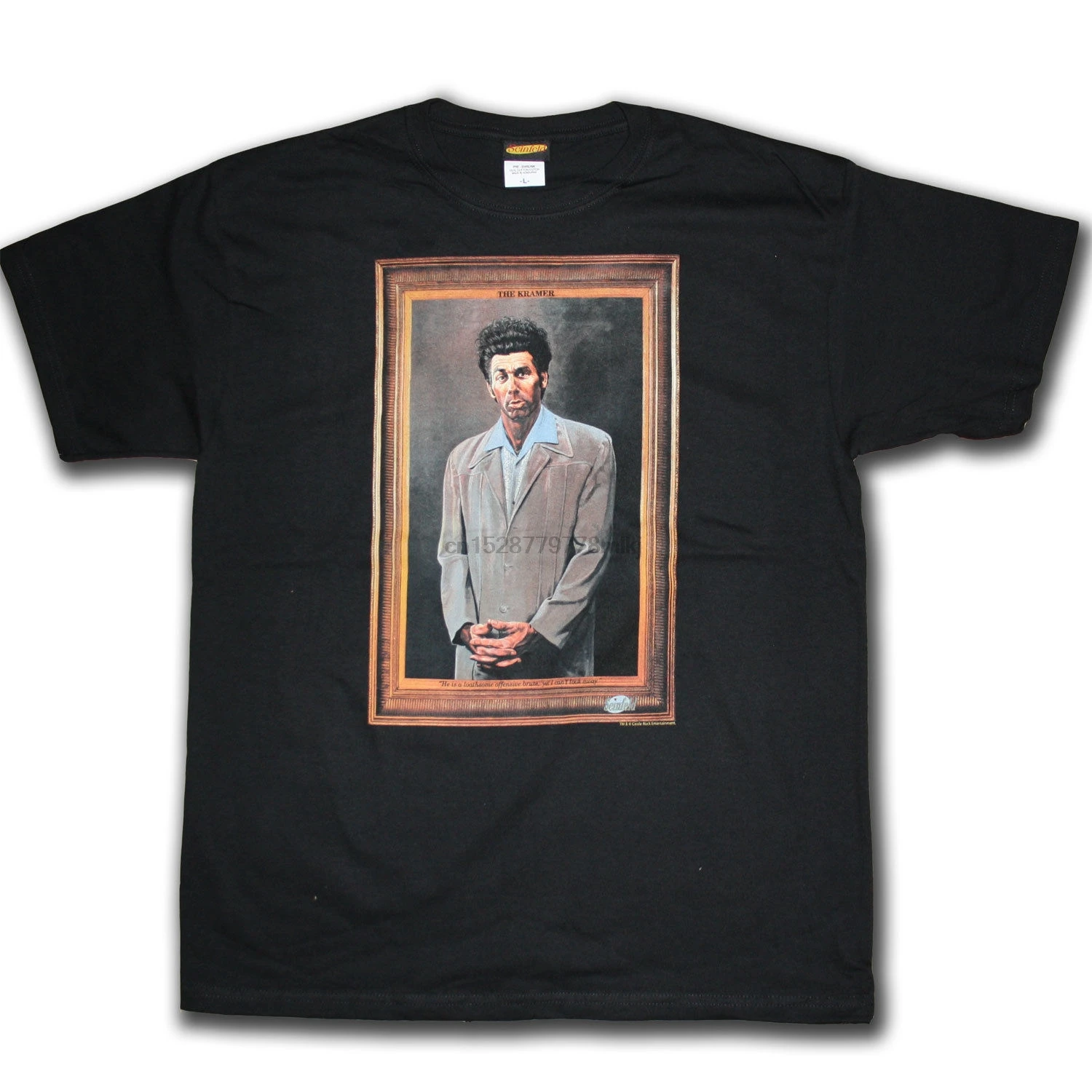 Seinfeld Футболка-Kramer Portrait 100% Официальный Американский импортный культ США комедия