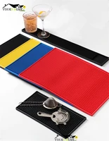 3 size 4 colors rubber table cup mat kitchen pvc mat pad for bar cocktail barware