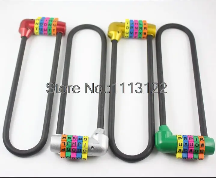 Удлиненный длинный замок с английской буквой и паролем Противоугонный