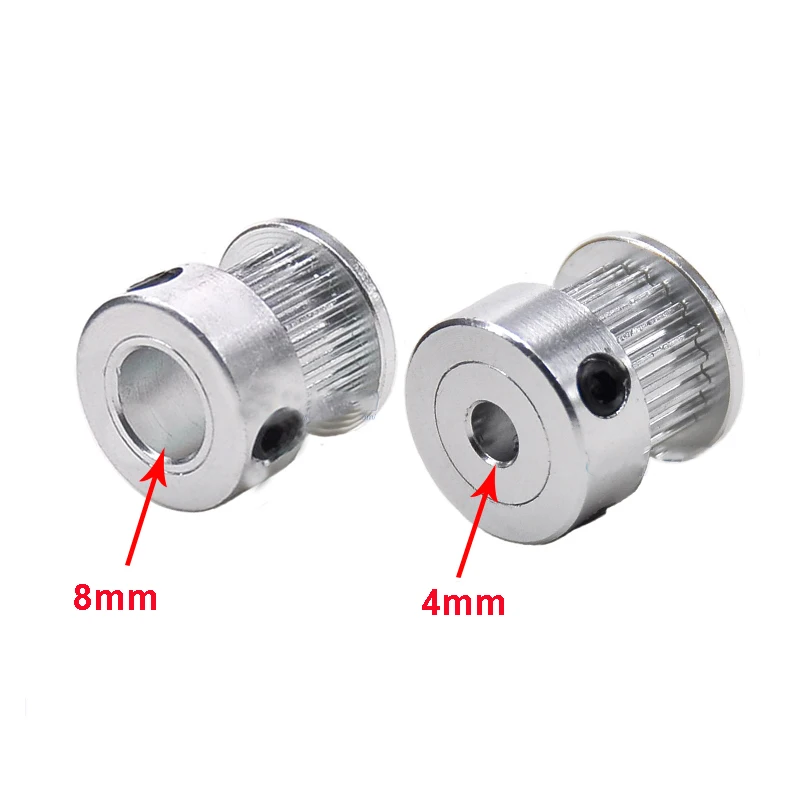 2GT 20 Tooth Aluminum Alloy Timing Pulley K Type Synchronous Wheels Gear Part For Width 7/11mm Inner Hole 4-8 with Screw | Обустройство