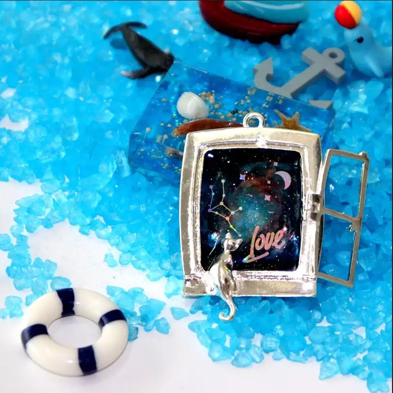 2 шт./компл. рамка в виде кошки из хрустальной руды Очаровательная оправа с