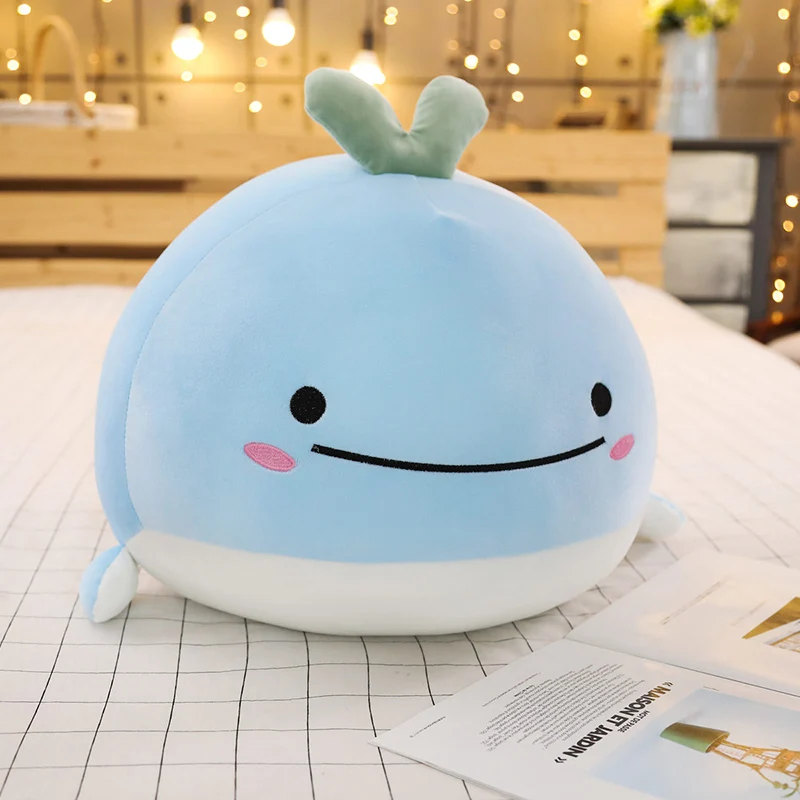 Супер мягкая плюшевая подушка в форме Кита игрушка рыбка кукла с животными из