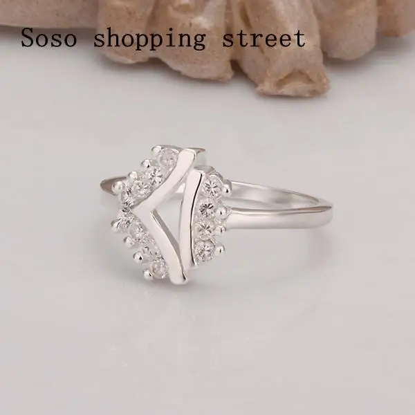 R300 Hot Sale!!Free Shipping 925 Silver Ring Fashion Sterling Jewelry Inlaid Stone Belt | Украшения и аксессуары