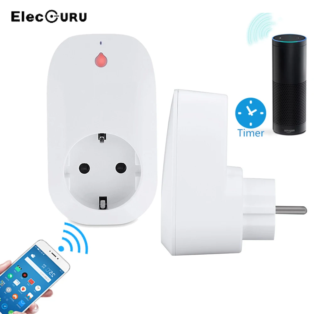 2 шт. Беспроводной Смарт Wi-Fi разъем выход 16A таймер Smart Remote APP Управление ЕС Разъем