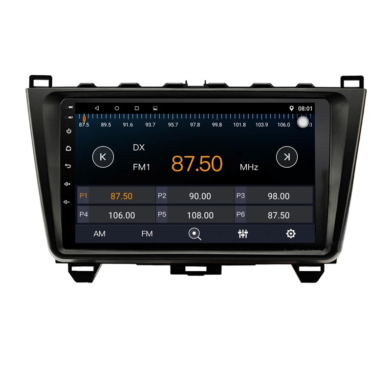 Четырехъядерный Android 9 1 1G RAM автомобильный радиоприемник для mazda 6 2008-2011 с GPS