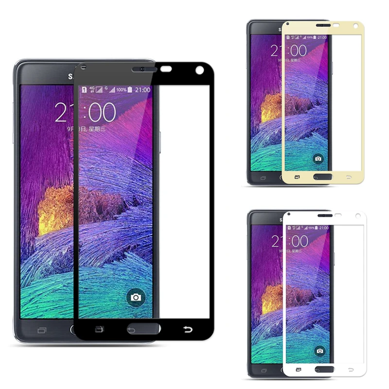 3D закаленное стекло для Samsung Galaxy Note 4 Полное покрытие экрана Взрывозащищенная
