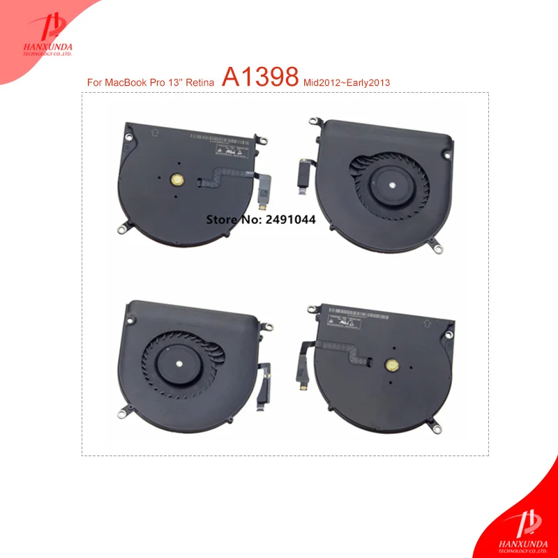 Вентилятор охлаждения Hanxunda для Macbook Pro Retina 15 дюймов A1398 2012 2013 кулер процессора с
