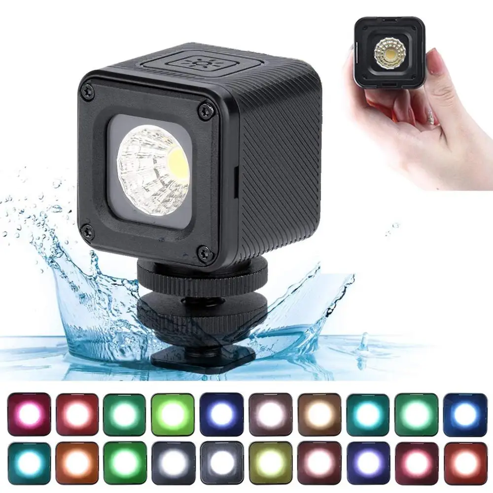 10 м подводный светодиодный видео свет водонепроницаемый Диммируемый фото для GOPRO