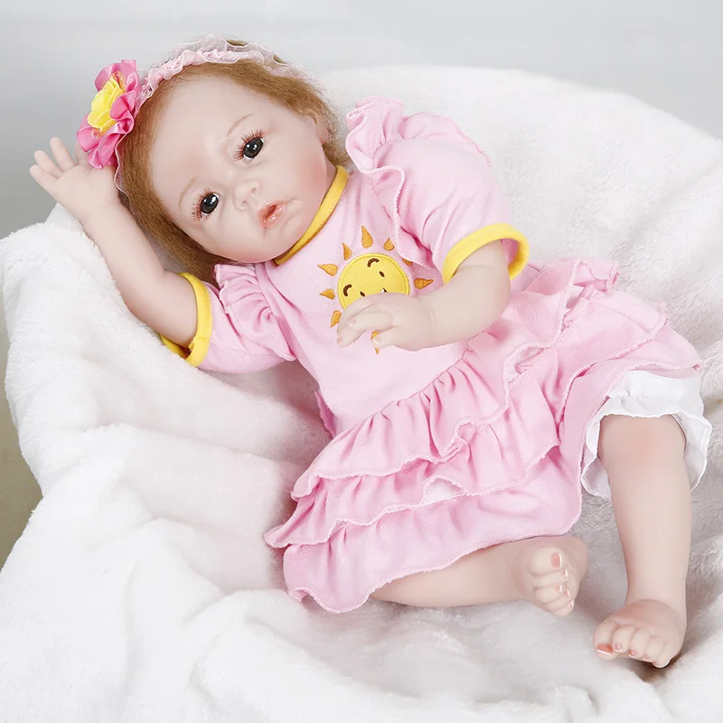Princess Anna 22in Lovely doll reborn babies silicone baby dolls realistic lifelike toys birthday gift | Игрушки и хобби