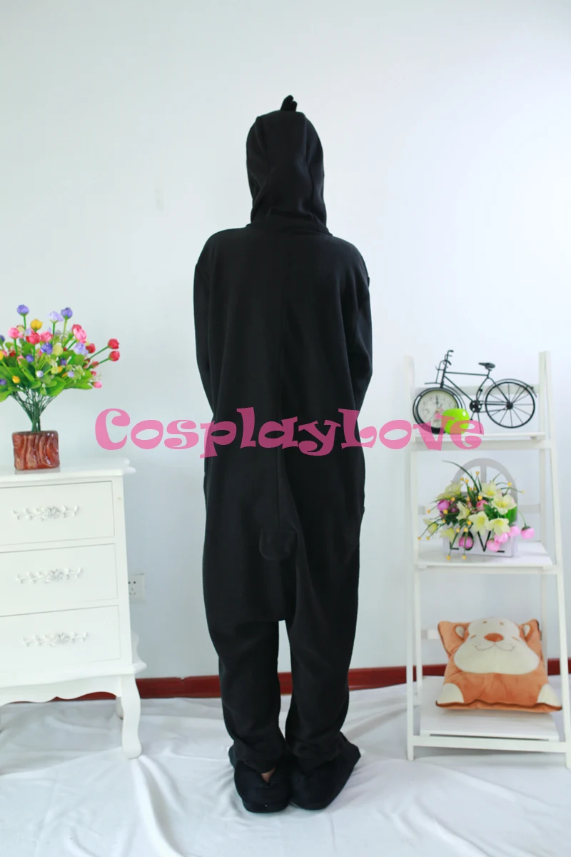 Black Penguin Pajamas Animal Cosplay Costume Kid Adult Onesies Cartoon Sleepwear Sleepsuit |