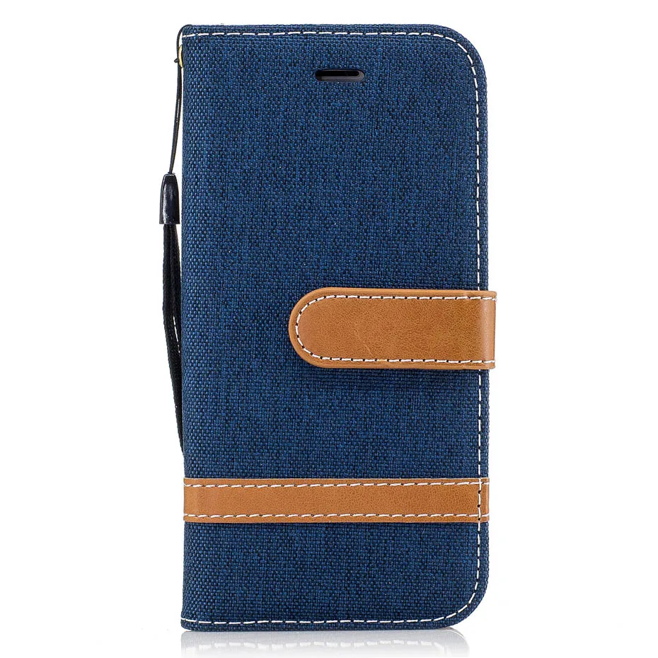 Кожаный чехол книжка Desyner Denim смешанных цветов Чехол для iPhone 5 5S SE 6 6S 7 Plus|case for