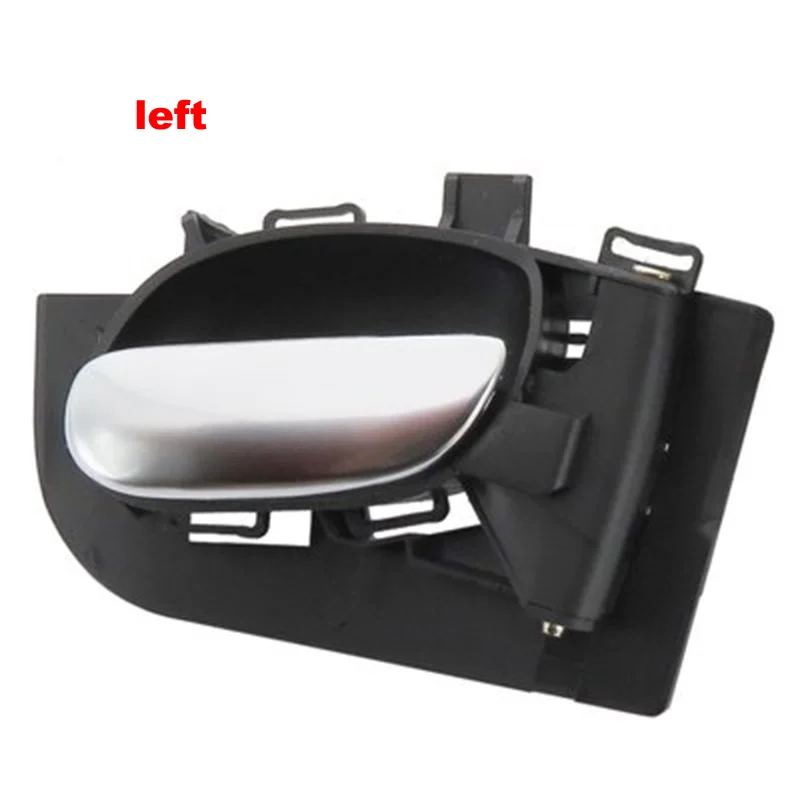 Black left SKTOO хром и черный интерьер дверная ручка для PEUGEOT 206 207 C2 - Цвет: Black left