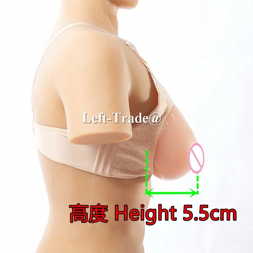 38C 85C water drop silicone artificial breasts with beige bra sex