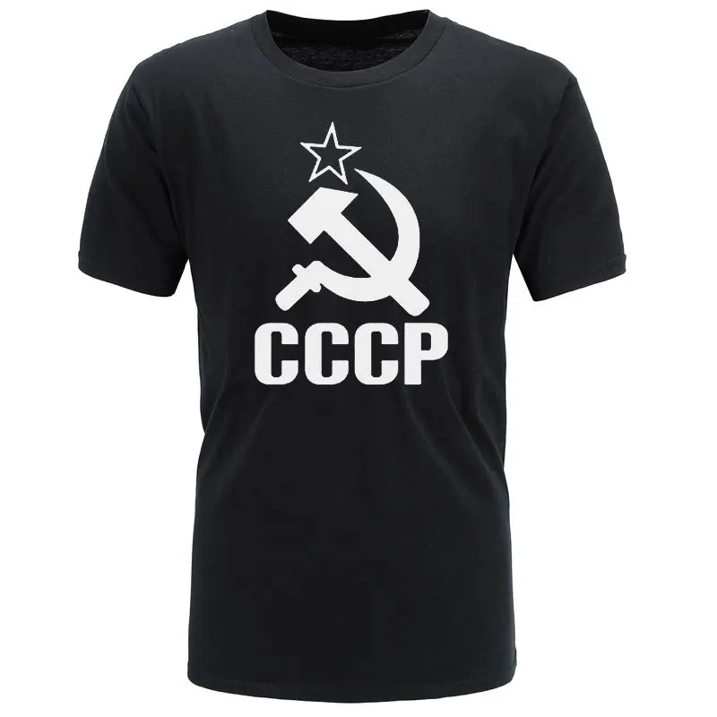 BAIJOE CCCP мужские футболки, мужские футболки с коротким рукавом, футболки из хлопка с круглым вырезом
