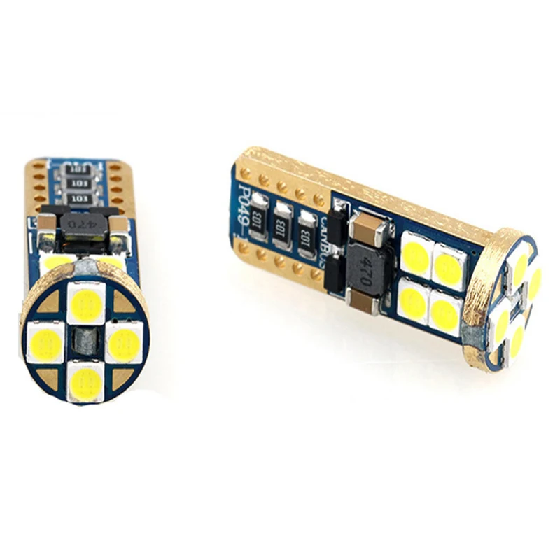 Светодиодная автомобильная лампа T10 168 Canbus 2 шт. 194 W5W 12SMD 3030 чипсет светодиодные