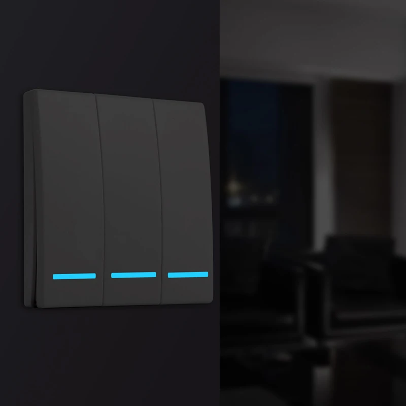 QIACHIP AC 220 V Беспроводной стены Панель удаленного Управление передатчик номер