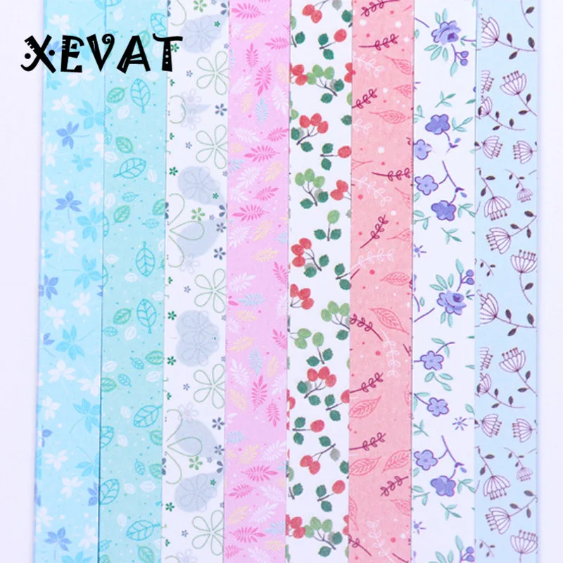 152 шт./лот бумажная оригами с изображением счастливых звезд маленьких цветов