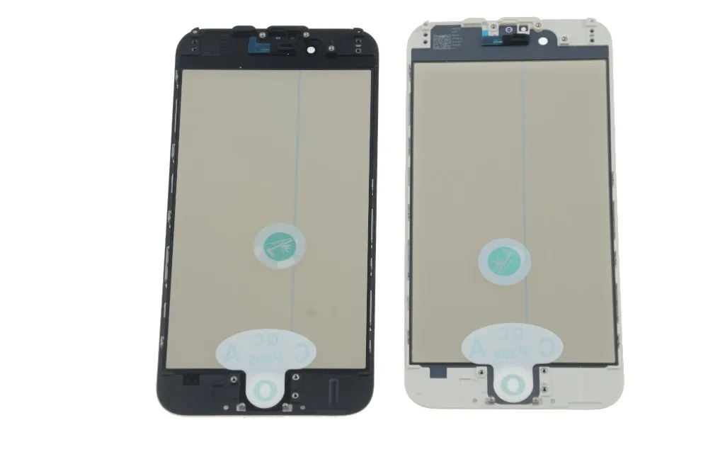 50XMAIJIEKE AAA 4 в 1 переднее внешнее стекло с рамкой OCA Poalrizer Замена для iPhone 5 5S 6 6s 7 8 plus