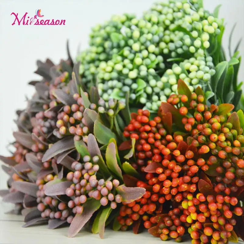 Искусственный букет сосновых фруктов мягкое растение Искусственные пластиковые