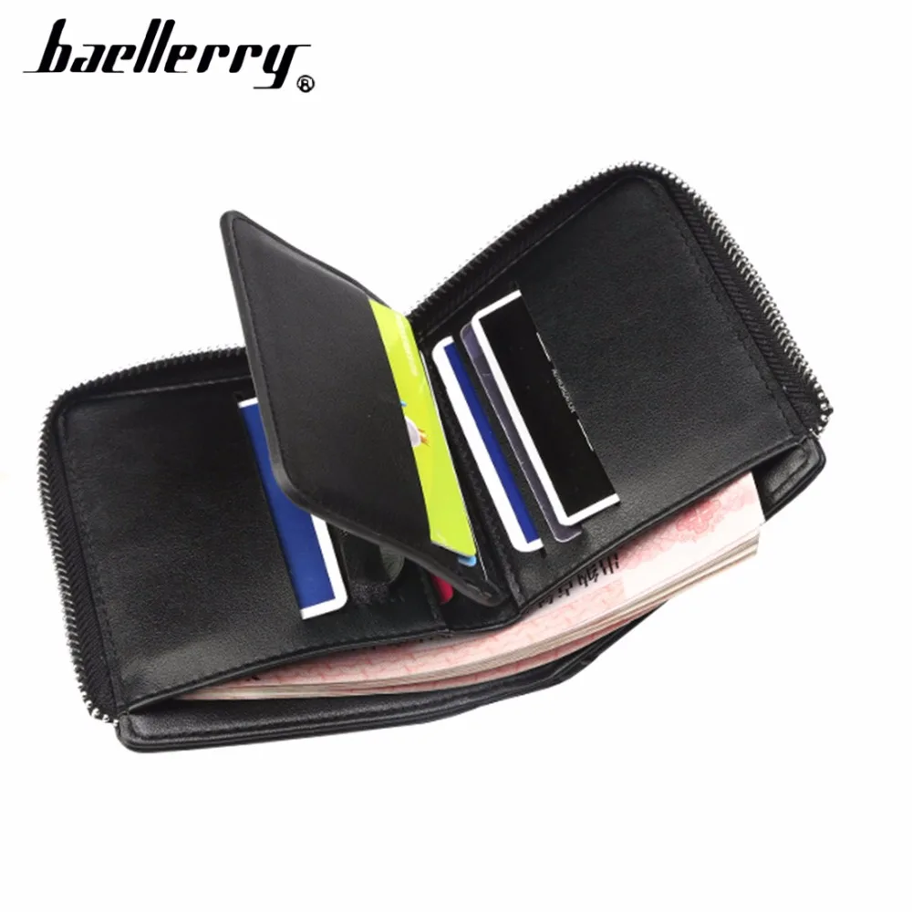 Baellerry из искусственной кожи молния отделение для фото и карточек Короткие стиль