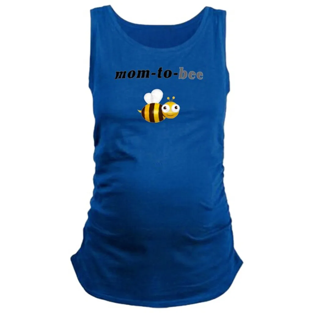 Одежда для беременных с милым буквенным принтом и круглым вырезом топы жилет