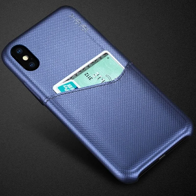 X-Level роскошный с отделением для визитки телефонные чехлы iPhone 7X6 8 жесткая задняя