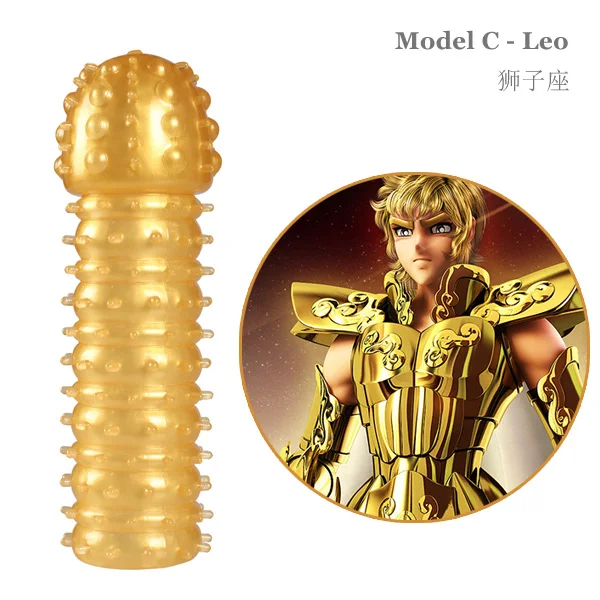1 шт. новый золотой рукав для пениса наконечники в форме золотых святых