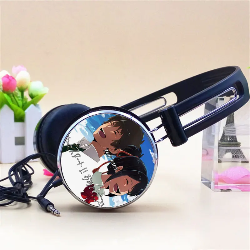 Игровые проводные наушники с аниме Ваше имя Tachibana Taki Miyamizu Mitsuha регулируемые