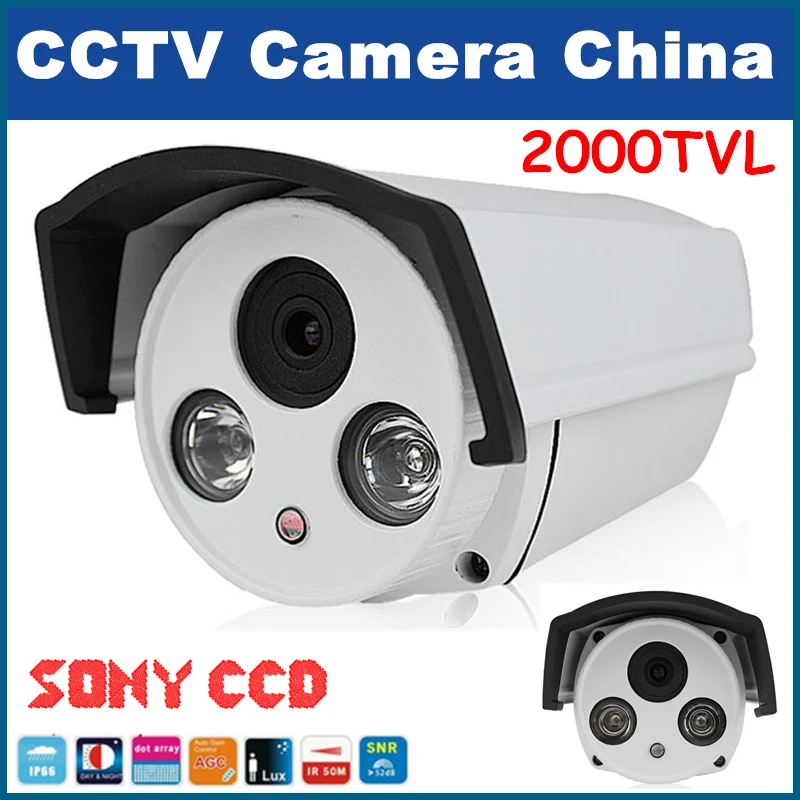 2000 TVL CCTV Пушечная камера 1/3 &quotsony CCD 960 H видеонаблюдения высокого разрешения 2 ИК