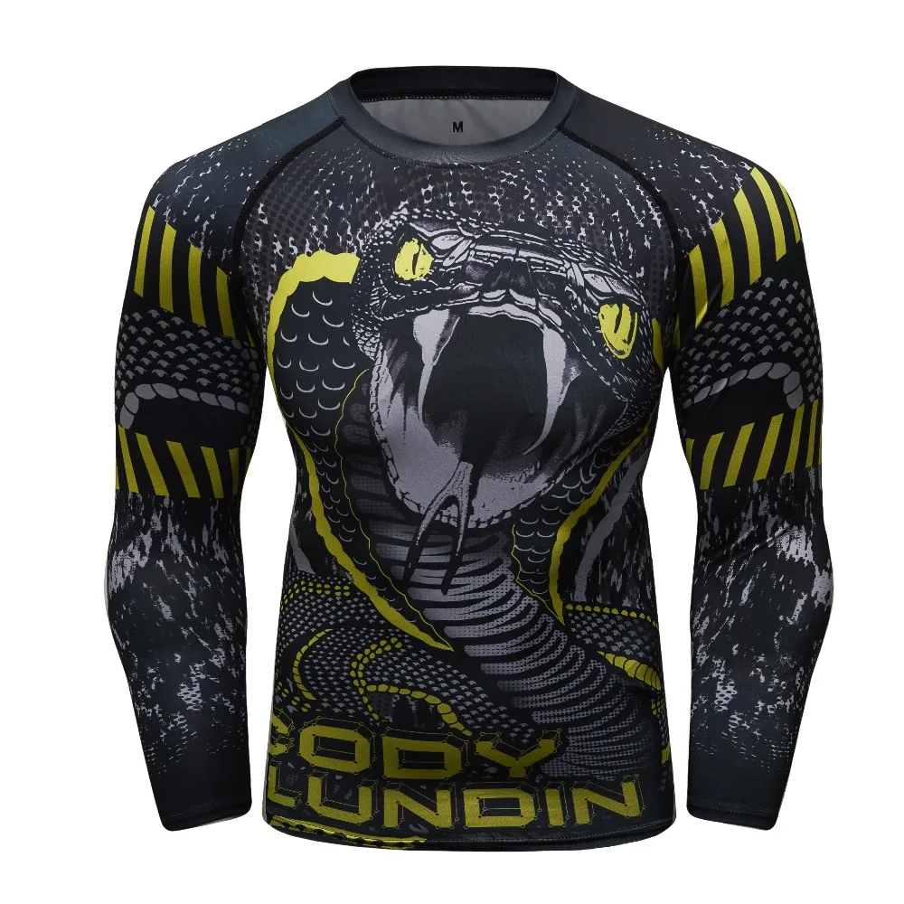 

Компрессионная рубашка Rashguard Bodybuild с длинным рукавом, 3D принт джиу джитсу, быстросохнущие футболки для ММА фитнеса, колготки, Рашгард