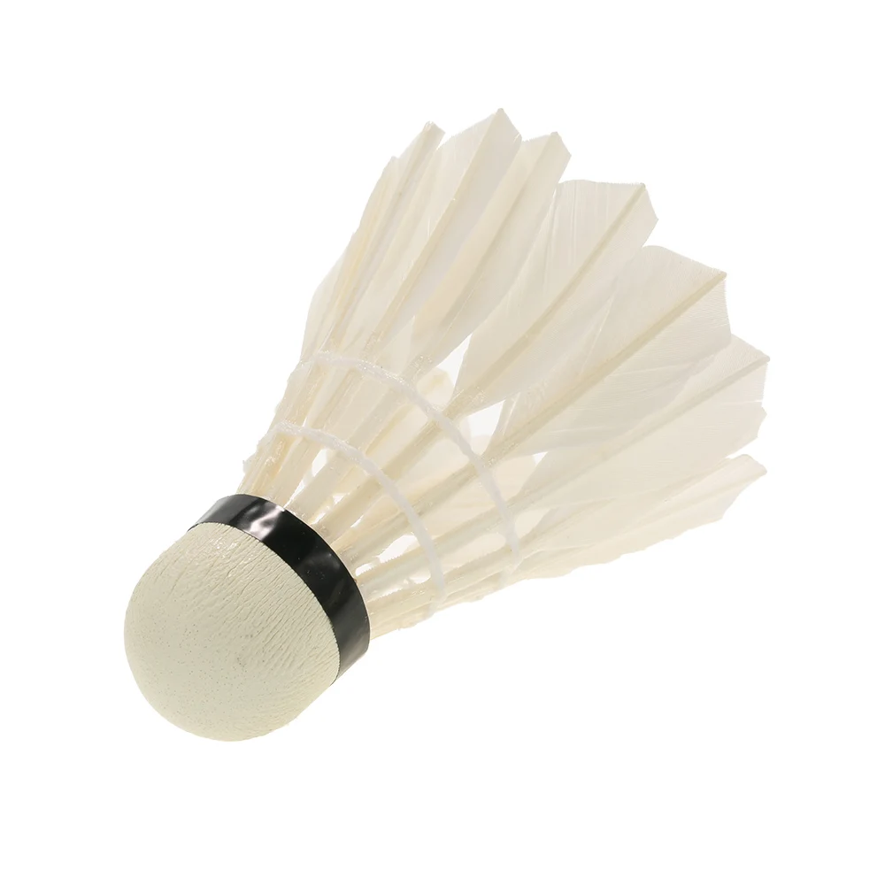 12 шт. воланы для бадминтона с гусиными перьями|shuttle cock|badminton ballbadminton shuttle cocks |