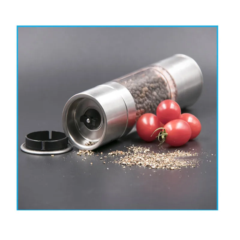 Новейший бытовой товар нержавеющая сталь ручная мельница для соли и перца набор