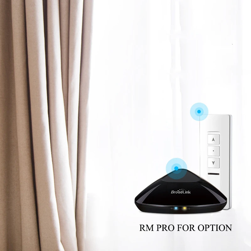Broadlink CM WiFi шторный мотор+ 4 м настраиваемый Алюминиевый Электрический оконный шторный трек рельс IOS Android телефон пульт дистанционного управления