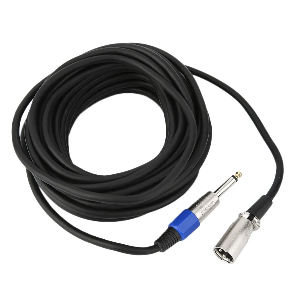 2 м/3 м/5 м/10 м XLR 3-контактный разъем для 1/4 &quot6 35 мм моно-штекер микрофонный кабель |